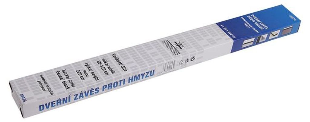 Sada závěs dveřní proti hmyzu černý 4x35x220cm 40076 Obrázek produktu 