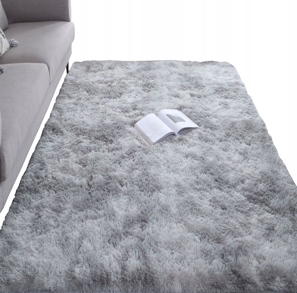 Plüschteppich Wohnzimmerteppich Plüsch 100 x 150 cm - Wohnzimmerteppich Flauschiger Shaggy Schlafzimmer Nachtvorleger Outdoor Teppich Shaggy