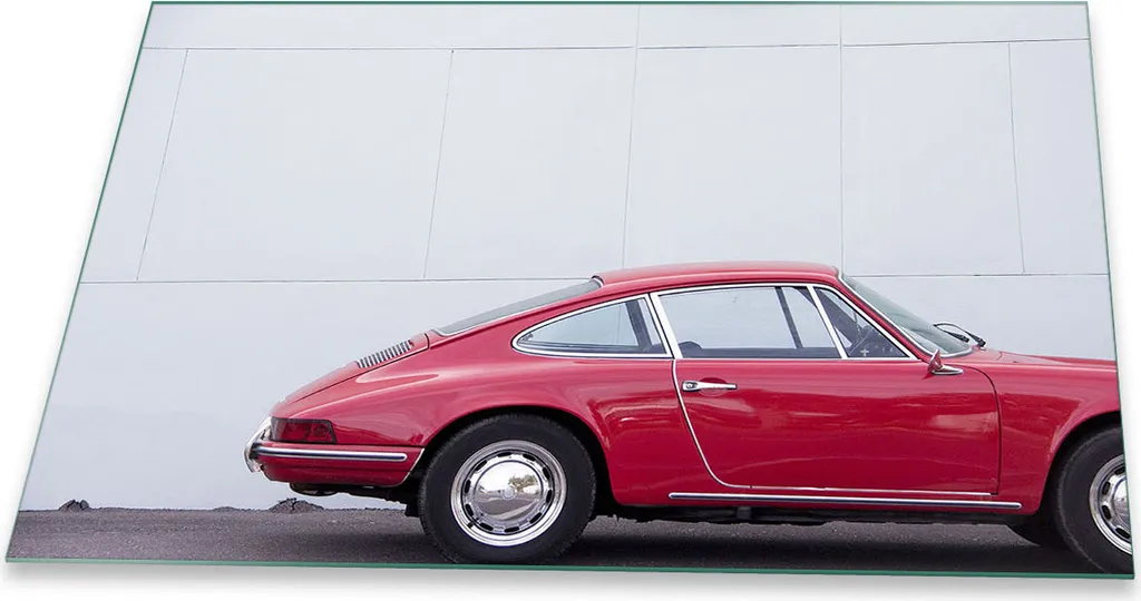 Piastra Copri Fornelli 80x52 Vetro Ceramica Rosso Auto | Design Unico