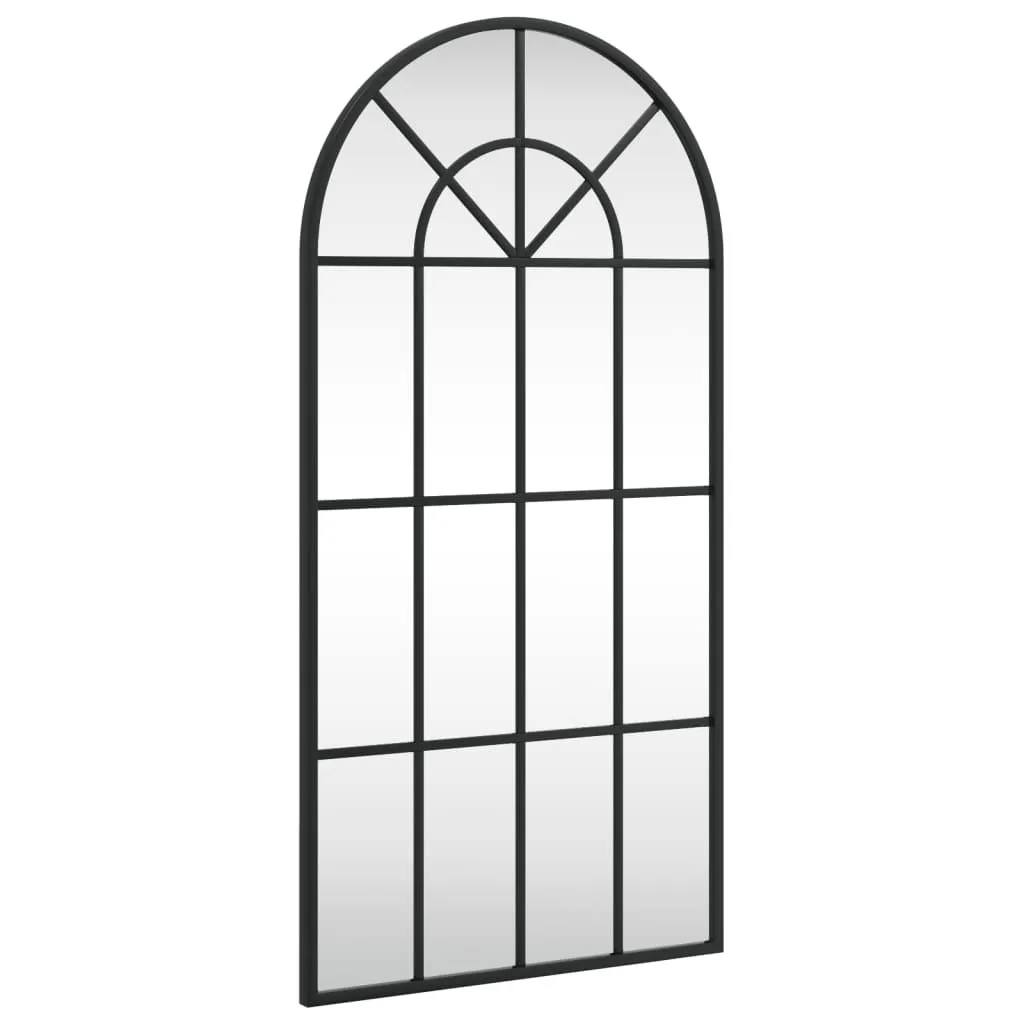 Specchio da Parete Nero 40x80 cm - Design Curvo Moderno vidaXL