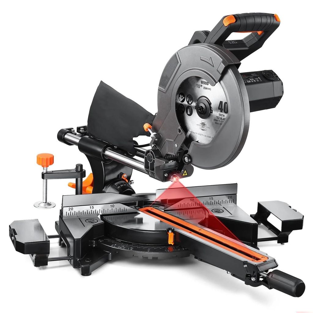 DOVAMAN Gehrungssäge 2000 W, 3200–4500 U/min, 3 Sägeblätter Produktbild 