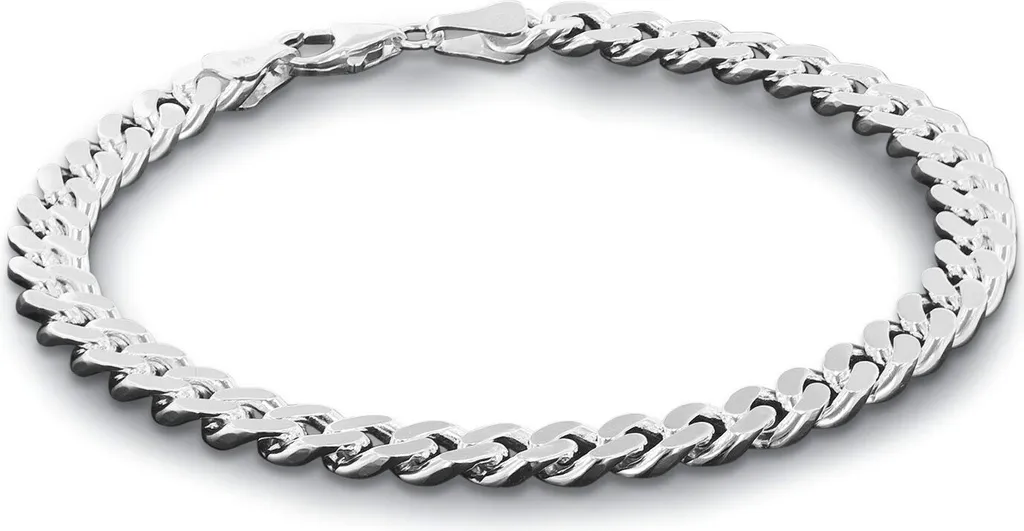 Bracelet homme robuste trendor 85864 en argenté 21 cm ne ternit pas
