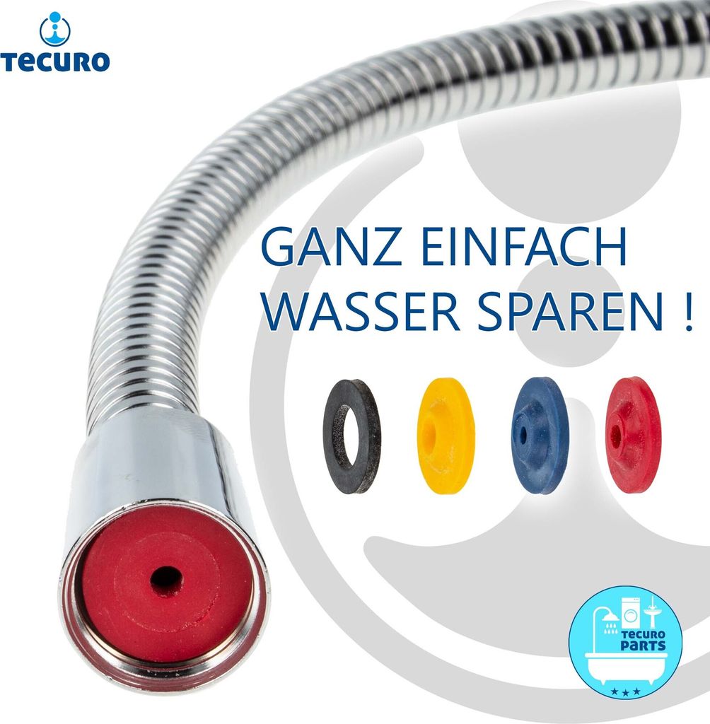 tecuro Wasser-Spar-Set für Brauseschlauch/Duschkopf - Produktbild 5