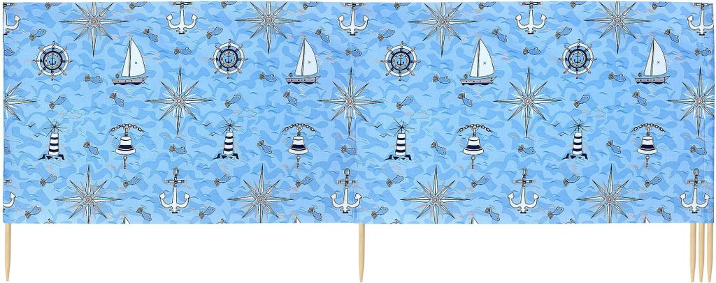 Ladeheid Strand Windschutz Sichtschutz LAEX001 (Marine-64, 15 m)