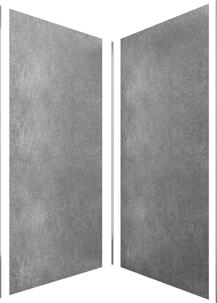 Rénover vos Murs de Douche en Pierre Silver Grey 90x210 cm STONE'IT