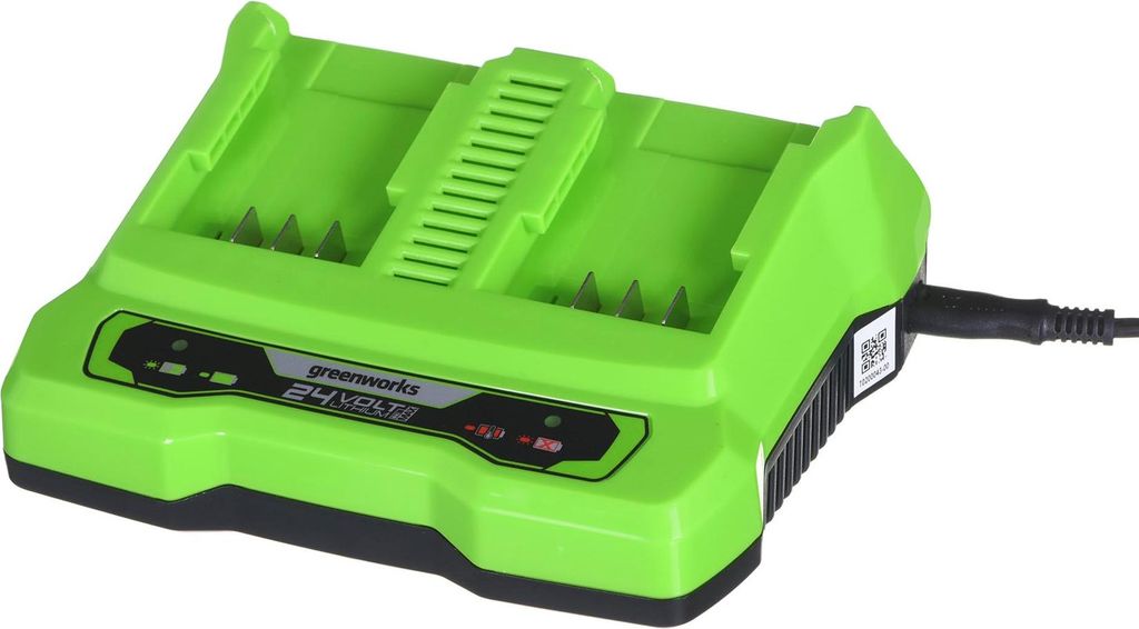 Greenworks Caricabatterie 24 V a 2 A con doppio slot Immagine del prodotto 