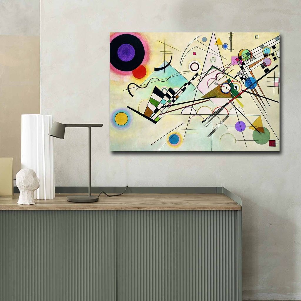 Wallity, 70100FAMOUSART- CVT1542, Bunt, Leinwandbilder, 70 x 100 cm, 100% Wildleder -Leinwand
