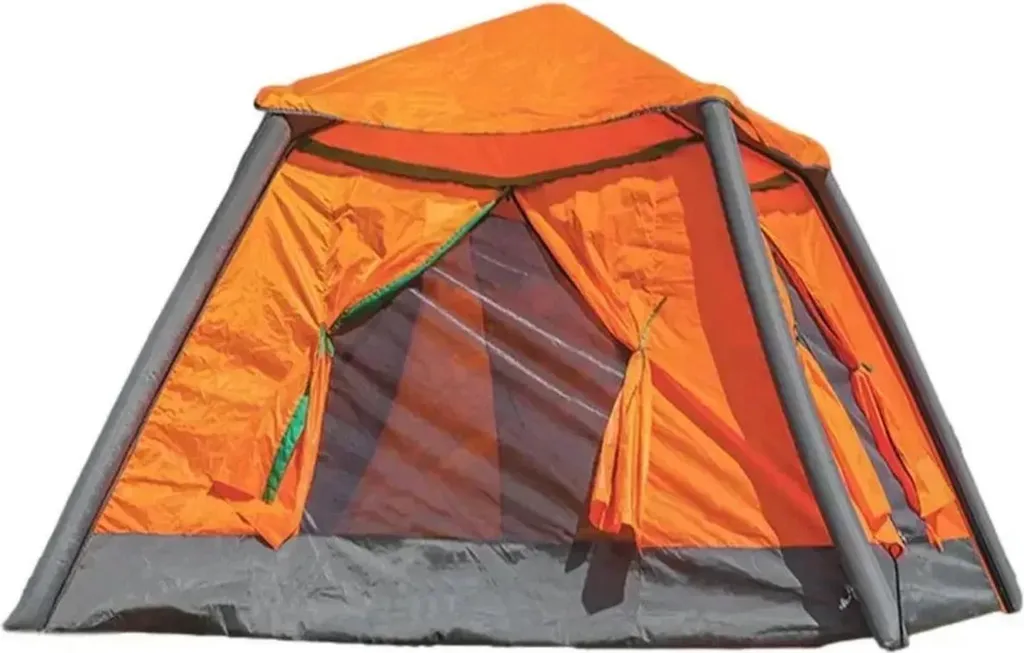 Tente de camping gonflable Happiq étanche pour 4 personnes - Montage rapide
