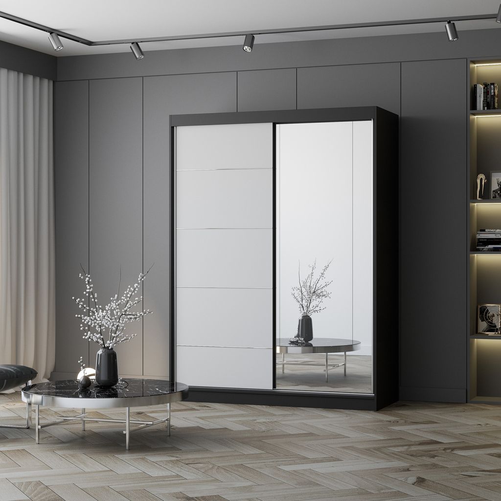 Kleiderschrank Schwebetürenschrank Schrank Schlafzimmer  Produktbild 6