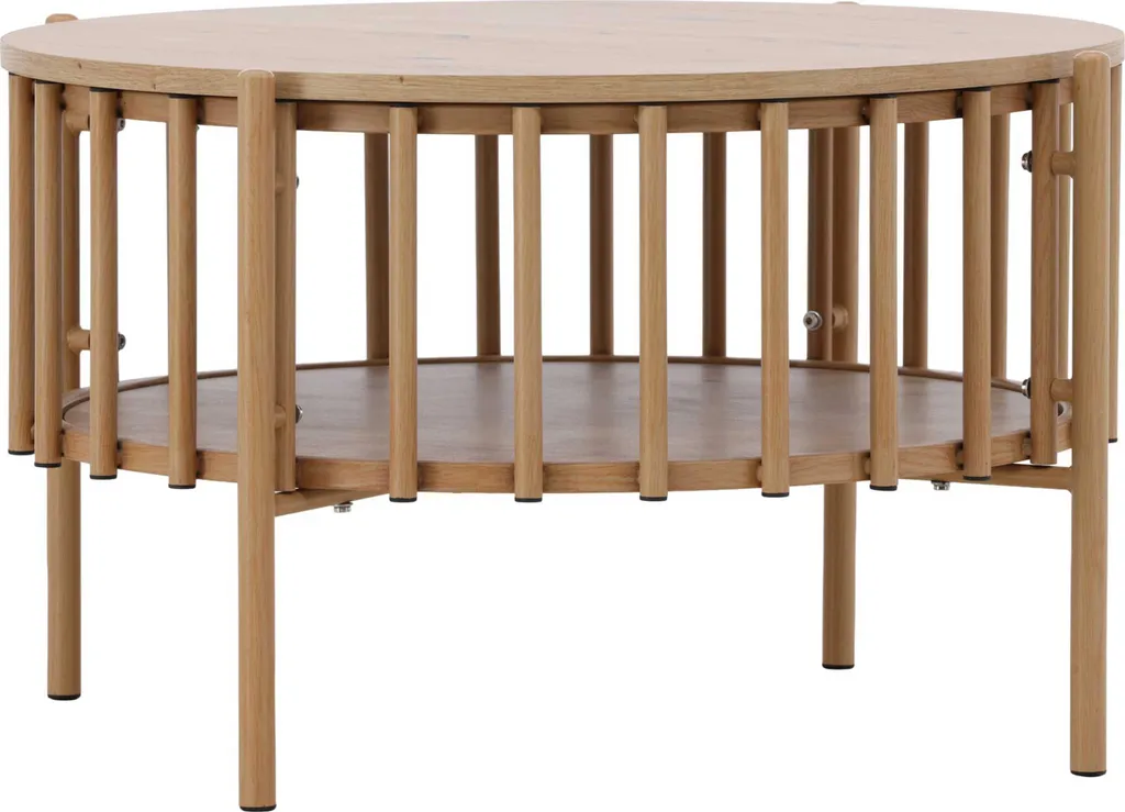 Rubbo Table Basse 1 Étagère Naturelle - Table de Salon en Bois Clair
