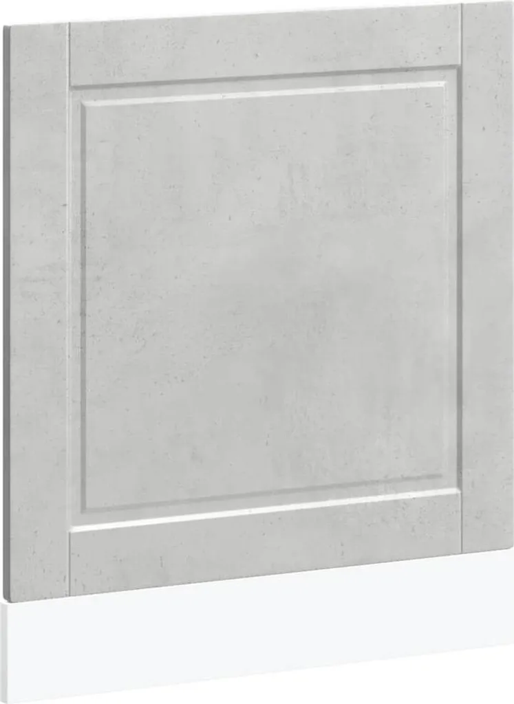 Coperchio per lavastoviglie Porto concrete grey 60x1,5x67 cm materiale a base di legno