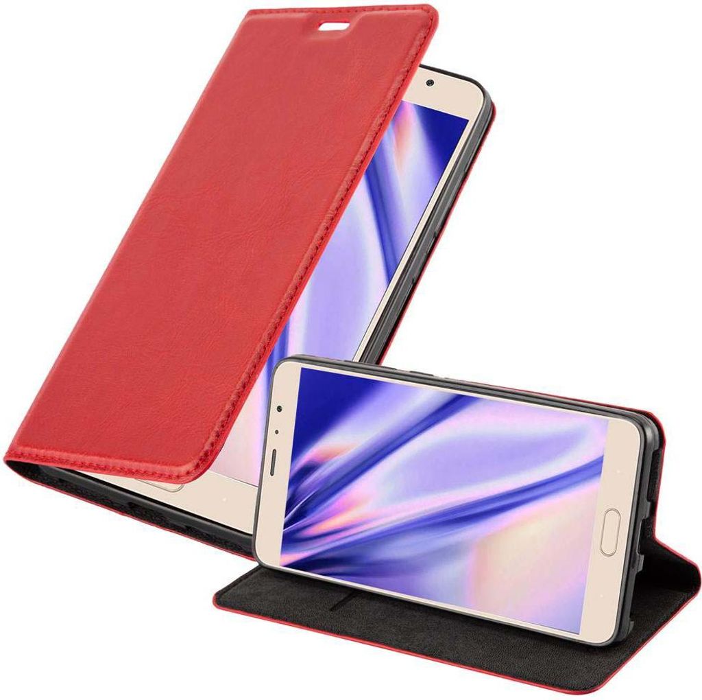 Cadorabo Hülle für Xiaomi RedMi PRO Schutz Hülle in Rot Handyhülle Etui Case Cover Magnetverschluss