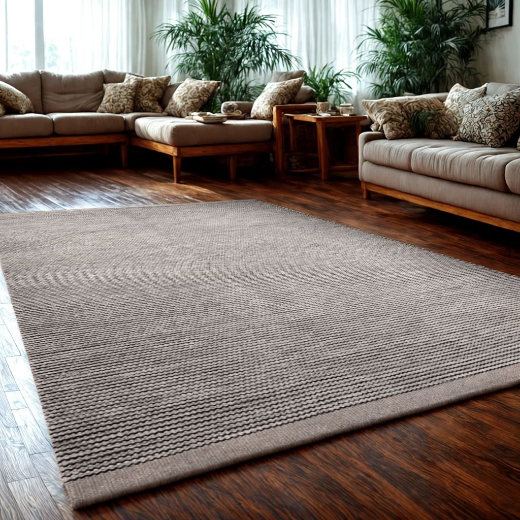 MY-RUG Teppich,Roshni, 230x160, Wollteppich grau schwarz, Produktbild 2