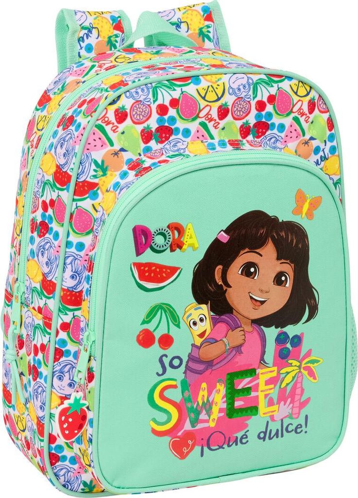 Schulrucksack Dora türkis 26 x 34 x 11 cm