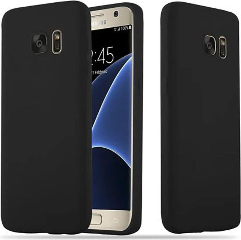Cadorabo Custodia Samsung Galaxy S7 - Cover Silicone TPU Nero Protettiva