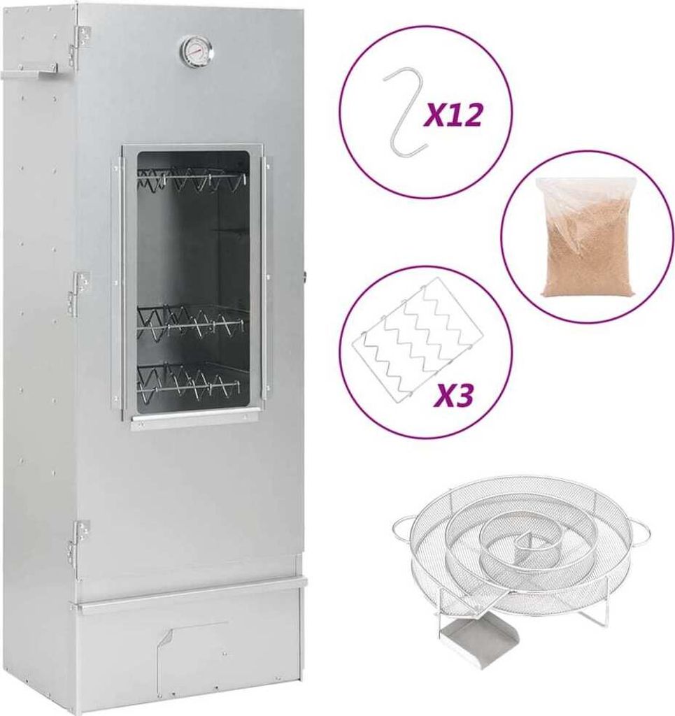 Räucherofen mit Kaltrauchgenerator Verzinkter Stahl