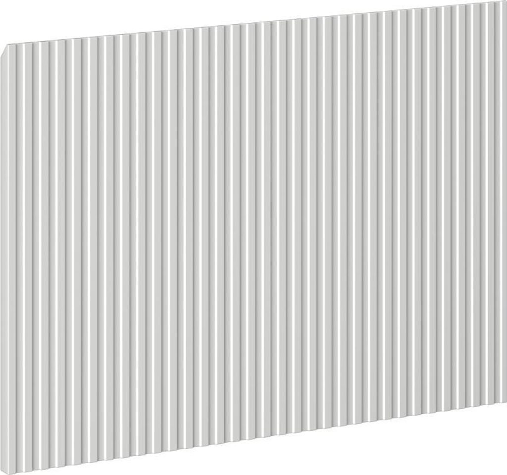 Mexen Rivel Front für den Badezimmerschrank, geriffelt, 45 x 43,5 cm, grau matt - 91A20-0450-470-1-62