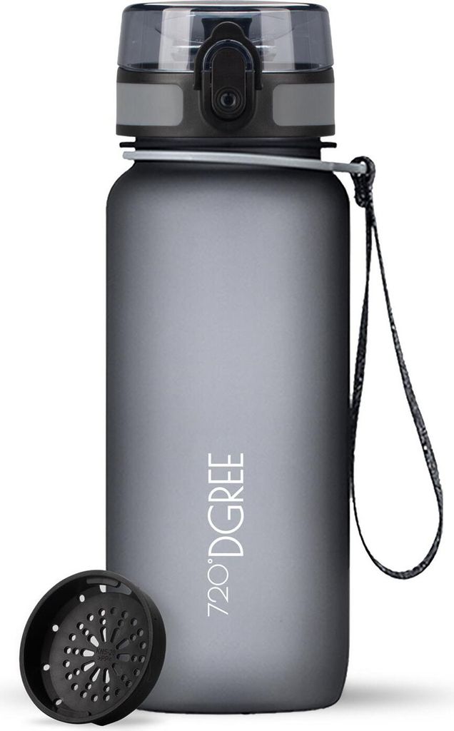 uberBottle softTouch Trinkflasche mit Sieb 650ml / Stone Produktbild 