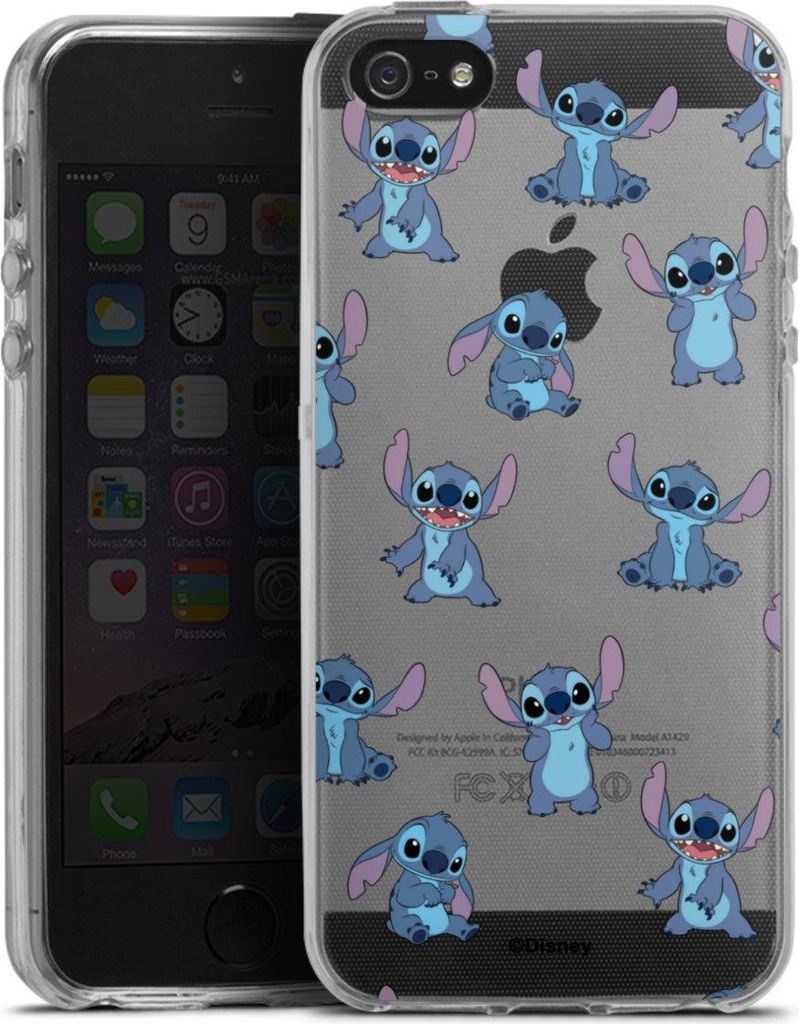 DeinDesign Handyhülle für Apple iPhone 5s Silikon Hülle Case Smartphone Schutzhülle Disney Offizielles Lizenzprodukt Lilo & Stitch