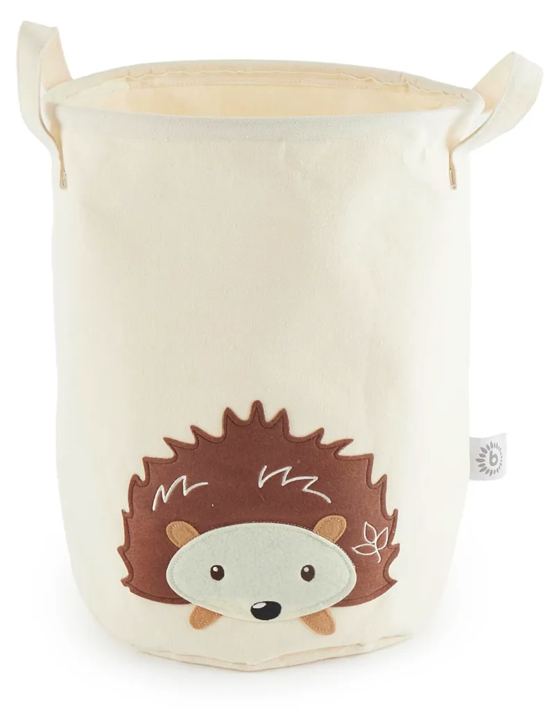 Panier à linge Bébé hérisson en coton imperméable pour chambre d'enfant
