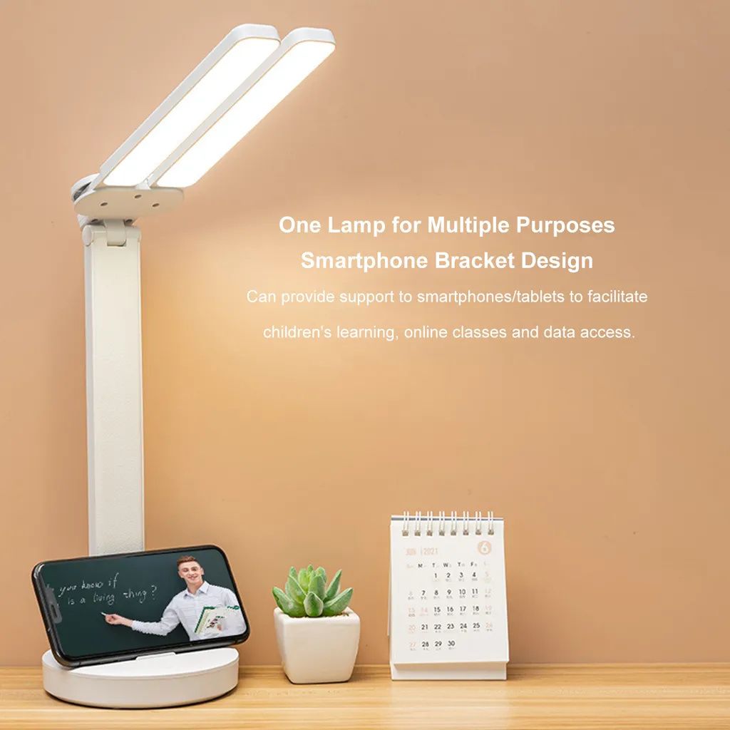 Doppelkopf Schreibtischlampe, LED Tischleuchte, 5 Farbe Produktbild 6