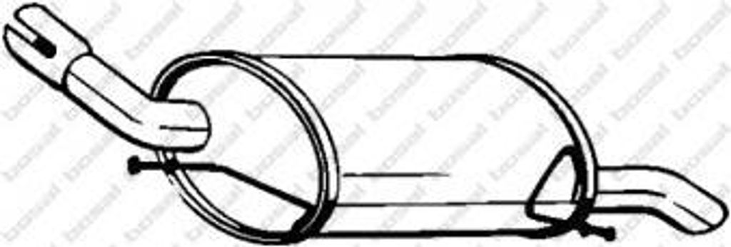 Bosal Endschalldämpfer 185-133
