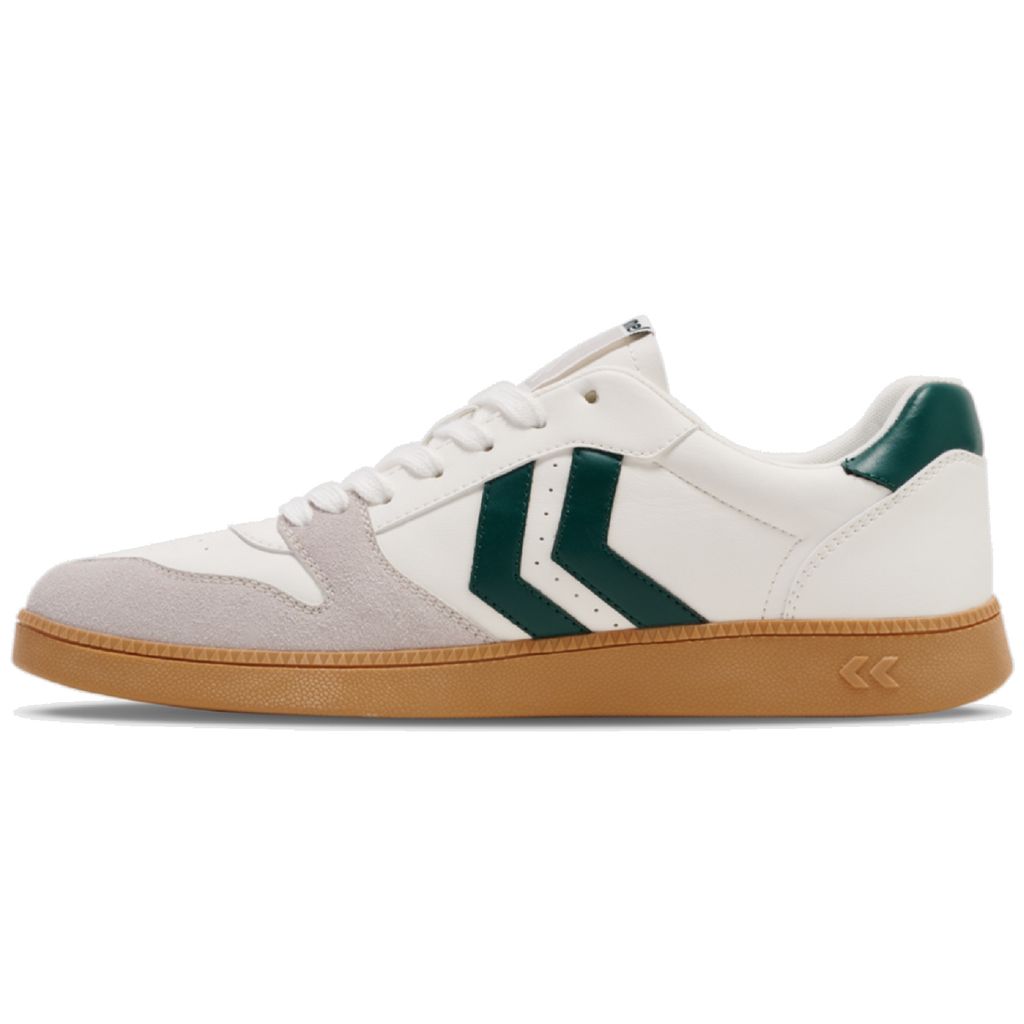 Hummel Handball Perfekt SP Sportschuhe Sneaker Schuhe weiß/grün/grau 226303-9208, Schuhgröße:43 EU