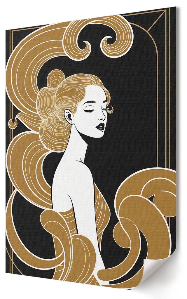 Künstlerische Eleganz- Kunstdruck A3 (29x42 cm) - Retro, humorvoll, Popkultur- Wandbild für Wohnzimmer Schlafzimmer & Flur, Modernes Poster Wandd...