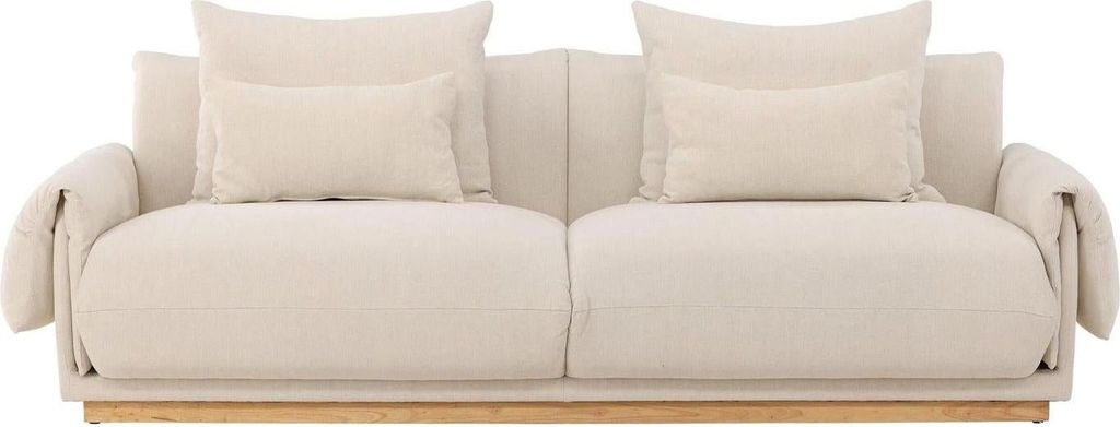 3-Sitzer Sofa Mollösund aus Leinen - Beige