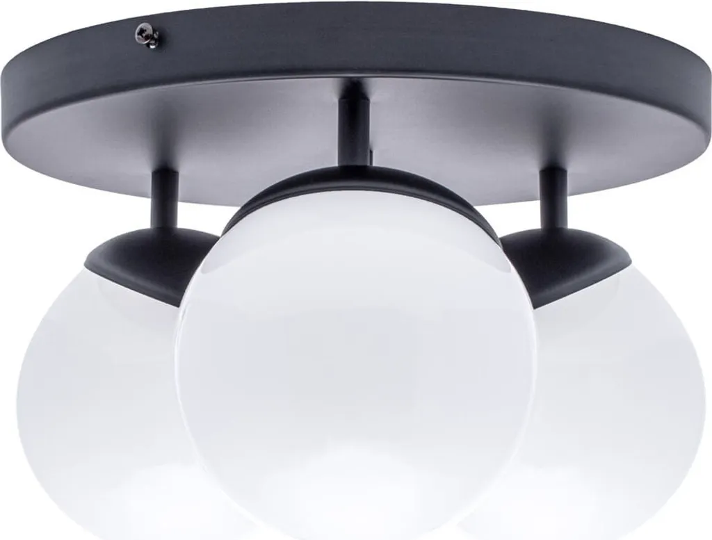 Plafonnier SFERA Noir et Blanc Milagro 3xE14 Métal de 20x35x35 cm IP20