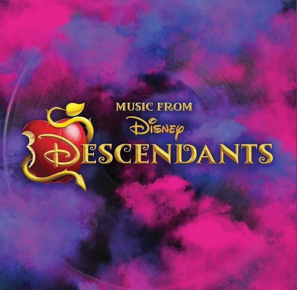 Disque vinyle LP Musique des descendants couleur rose album 33 tours