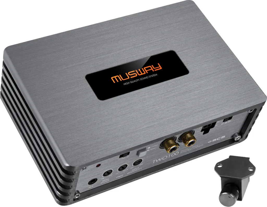 Amplificateur MUSWAY TWO100 à 2 canaux haute performance pour voiture