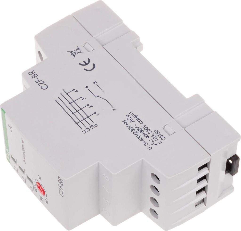 Phasenausfall- und Asymmetrierelais 10A 1P 4sec 40-80V F&F Produktbild 