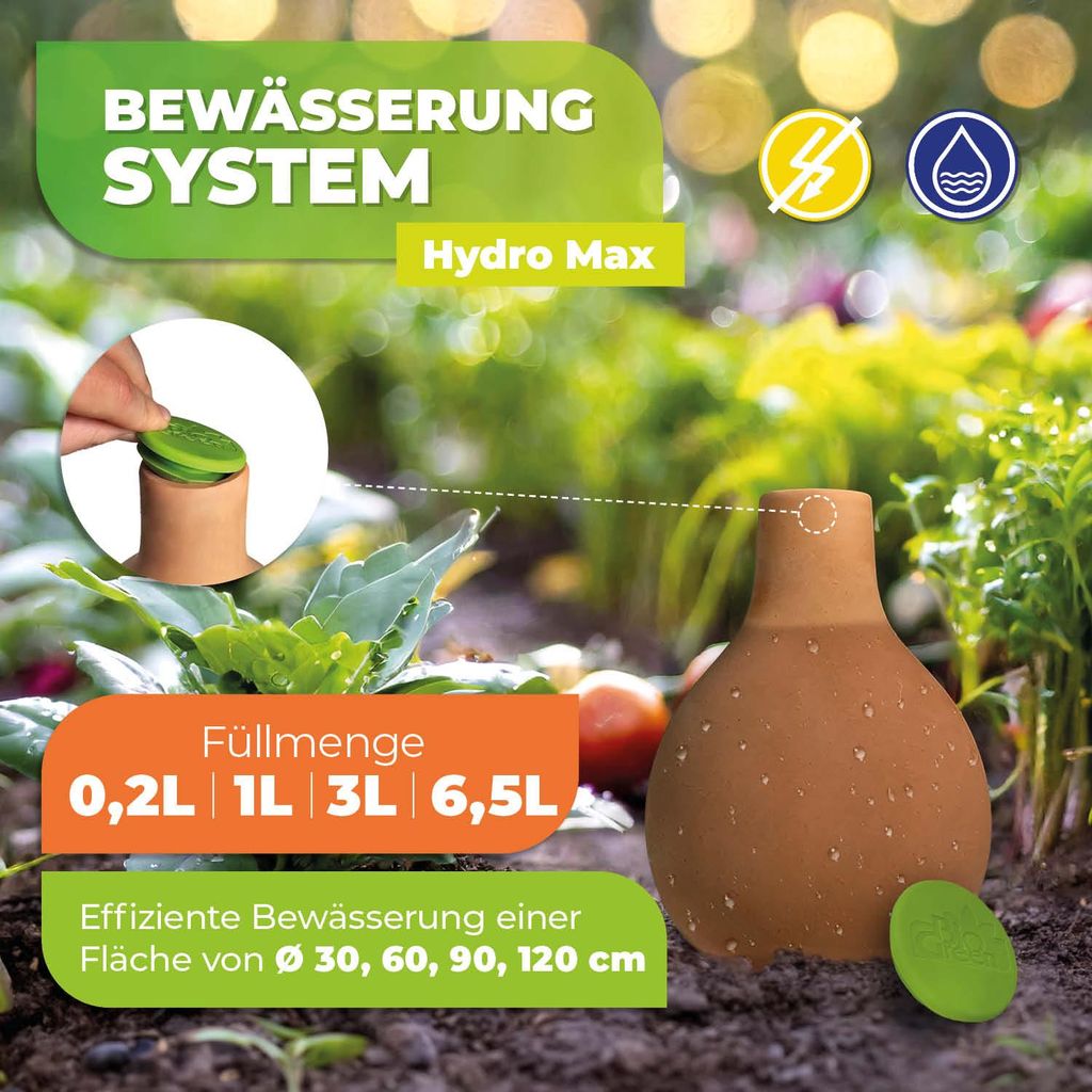 BioGreen Olla Pflanzenbewässerung "Hydro Max" in den Größen Produktbild 