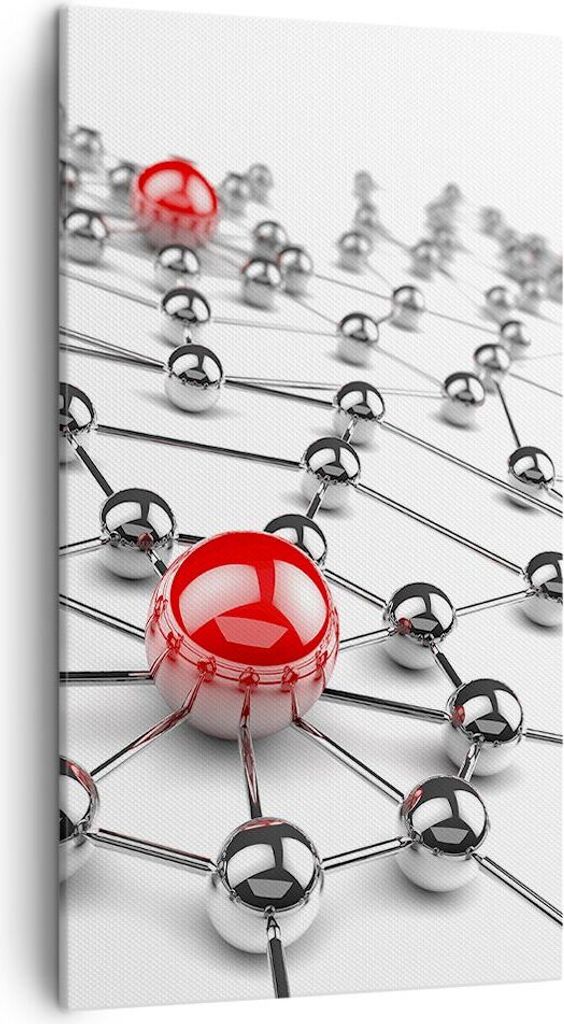 Bild auf Leinwand - Leinwandbild - Abstrakt grafik entwurf computer - 45x80cm - Wand Bild - Wanddeko - Leinwanddruck - Bilder - Kunstdruck - Wandde...