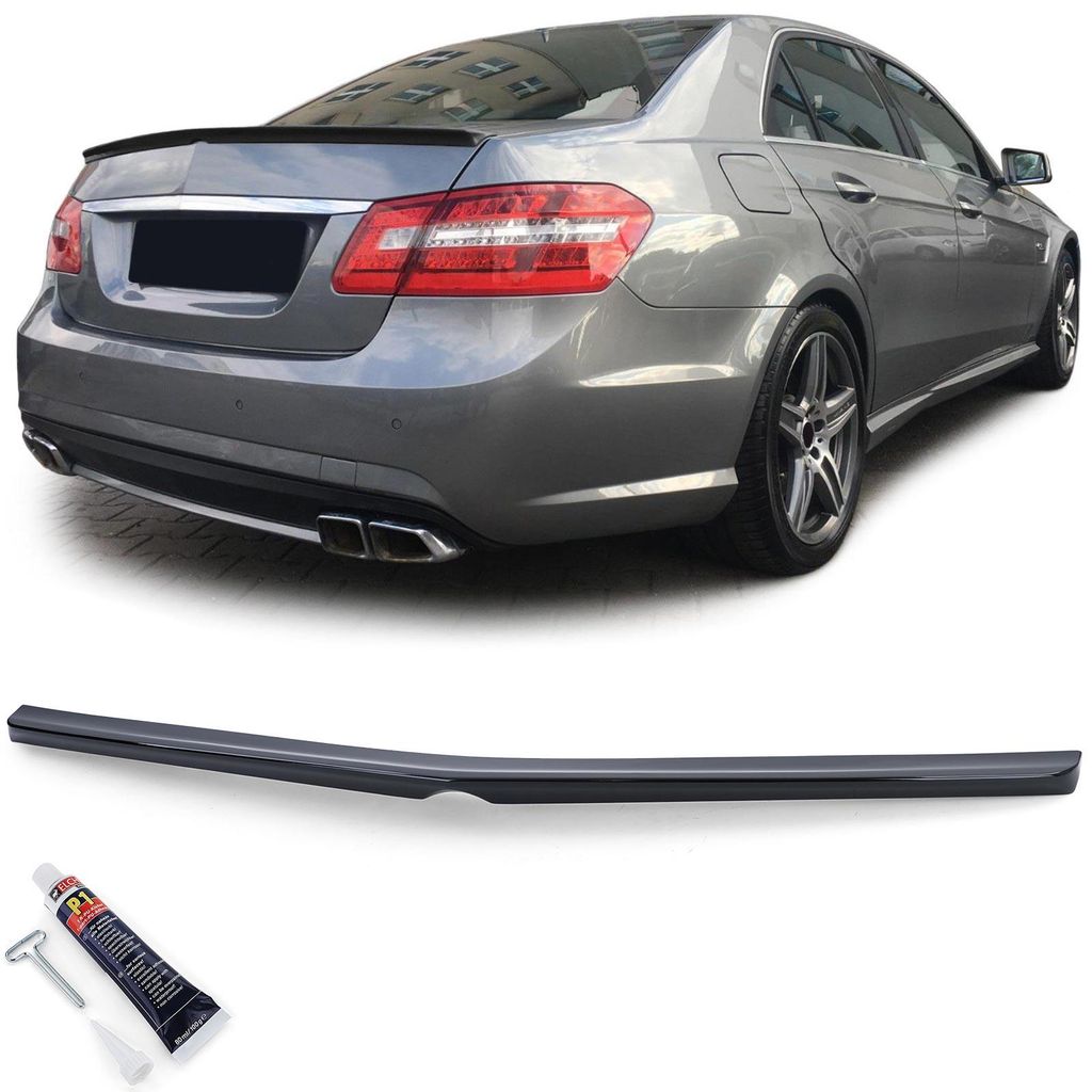 Heckspoiler schwarz glänzend mit ABE für Mercedes E W212 Produktbild 