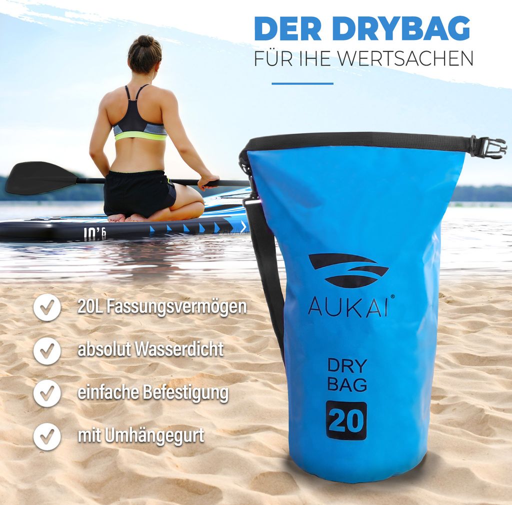 Aukai® Stand Up Paddle Board 320cm "Ocean" 2v1 s kajak Obrázok produktu 10
