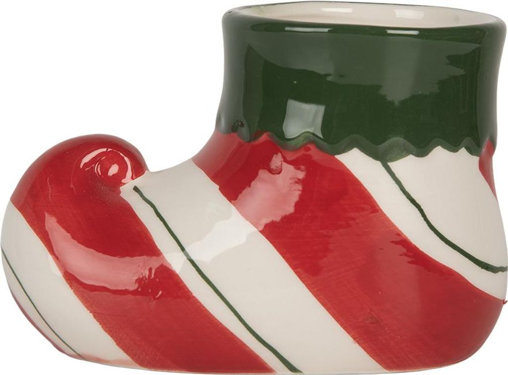 Clayre & Eef Blumentopf 15x8x10 cm Rot Keramik