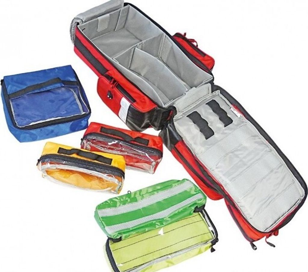 Erste Hilfe Notfall Rucksack, Notfallrucksack ''WasserStopp'' leer, rot, groß