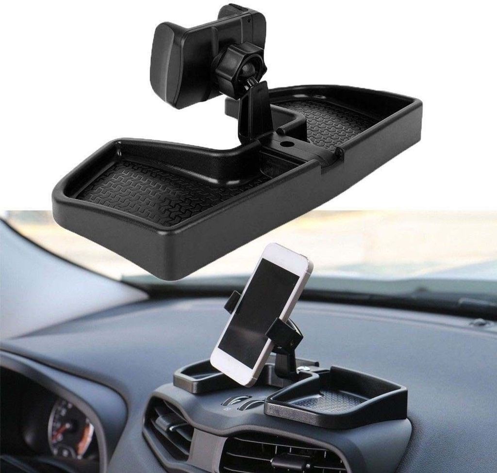 Auto Handyhalter ABS Mobil Handy Rack Car-Mount Halterung Kit für Jeep Renegade 2015 16 2017 - Schwarz