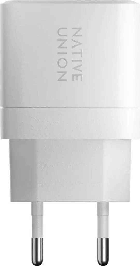 Chargeur USB-C 35W Native Union pour iPhone et MacBook Air blanc GaN