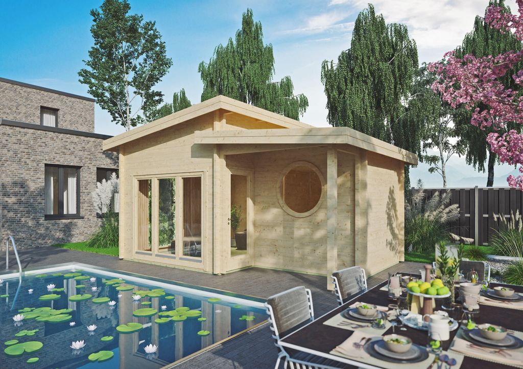 Fjordholz Saunahaus Modell Leif