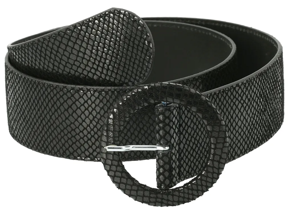 Cintura Donna Tamaris 160067 Nero Pelle | Cintura 5cm Larga Black
