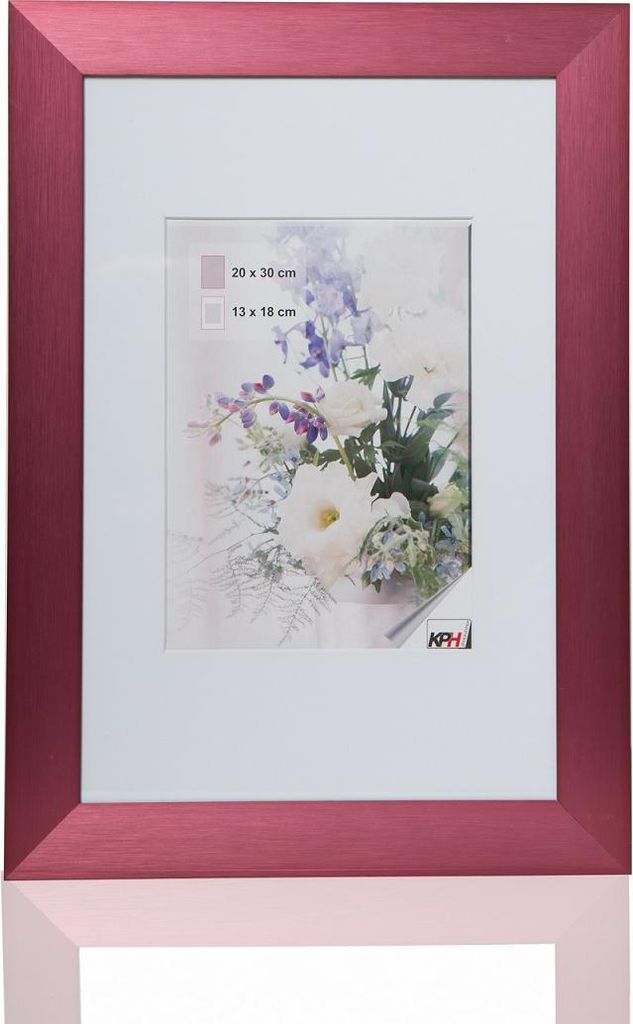 AL-60 cadre photo aluminium 30x45 bordeaux Image du produit 