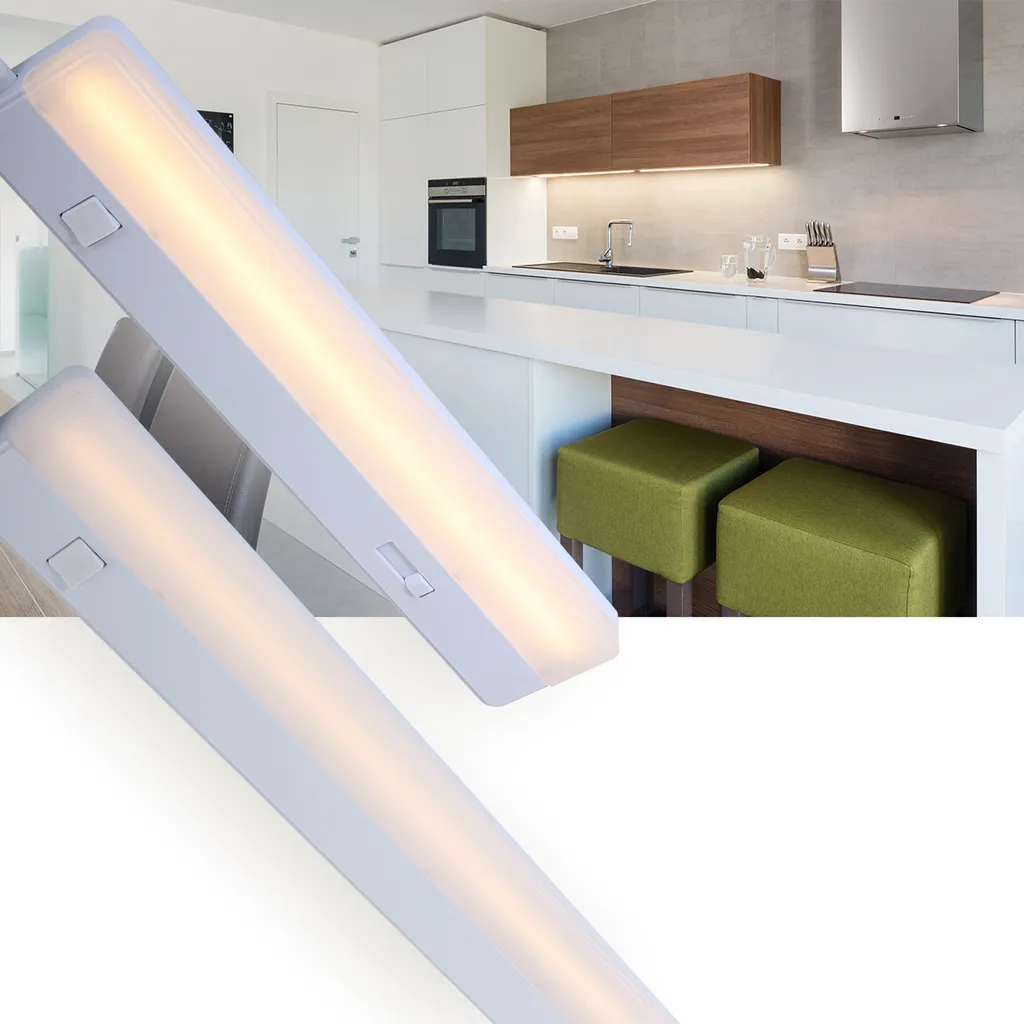 Lampe LED encastrable intensité variable blanche L 58 cm pour plafond - 3