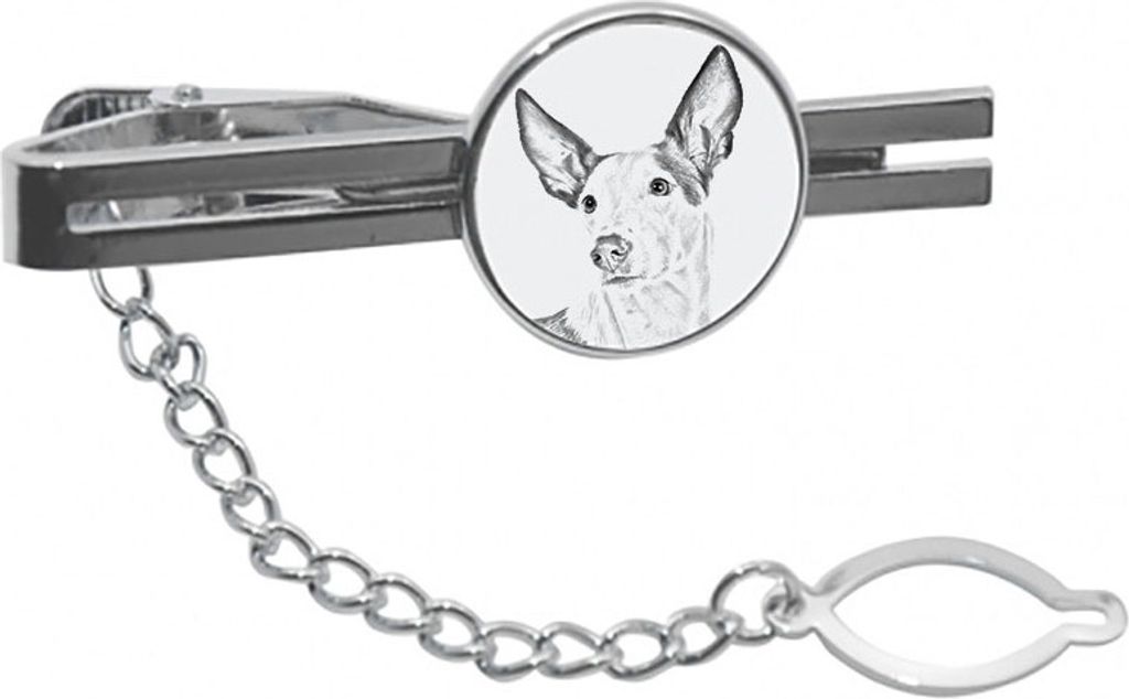 Podenco Ibicenco, Ibiza-Podenco,Ca Eivissec - Krawattenklammer mit Hund, personalisierter Krawattenclip, einzigartiges Geschenk für Männer von de...