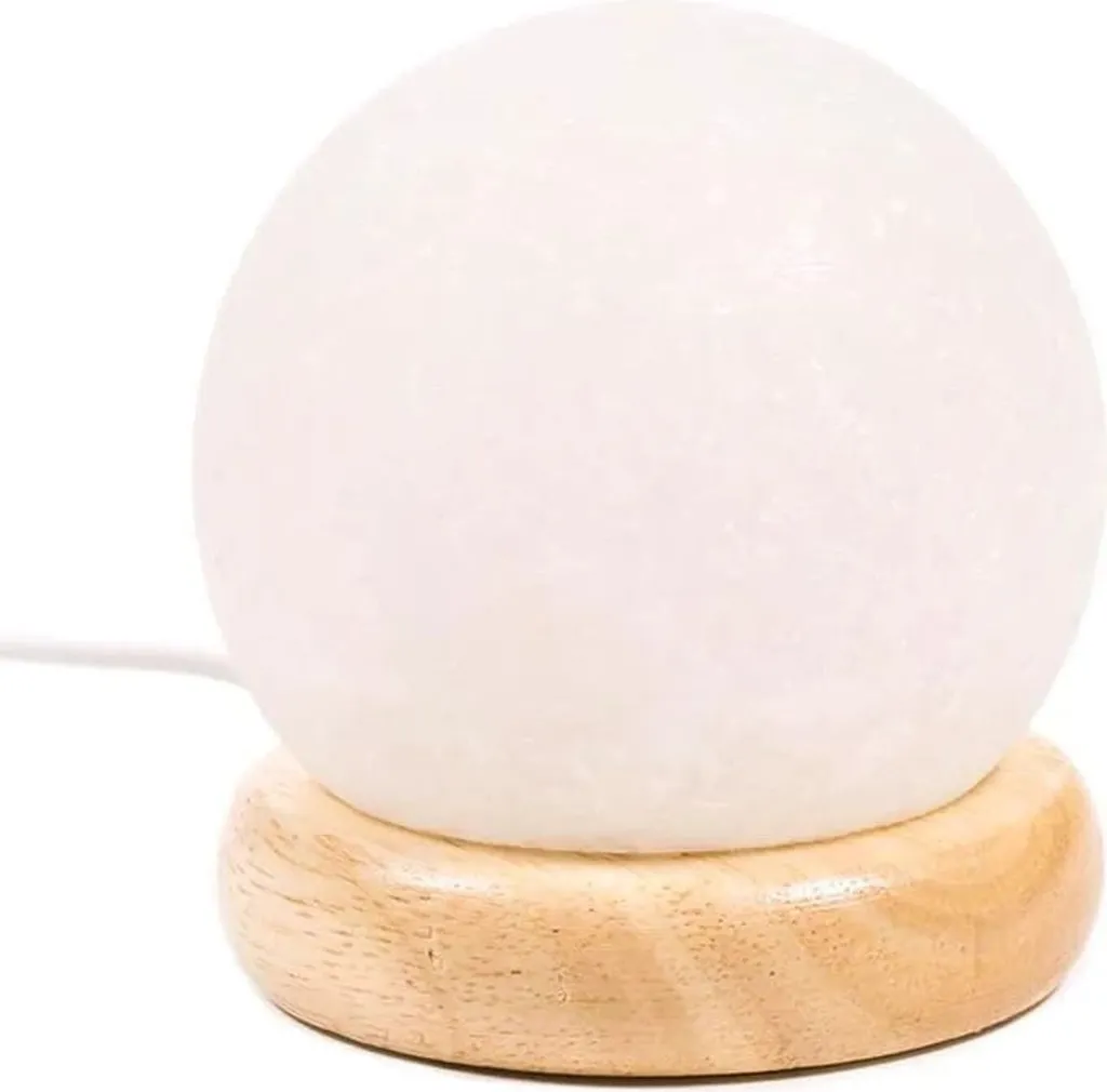 Veilleuse en Sel d'Himalaya USB pour Bureau - Lampe Ambiance Zen 9 cm