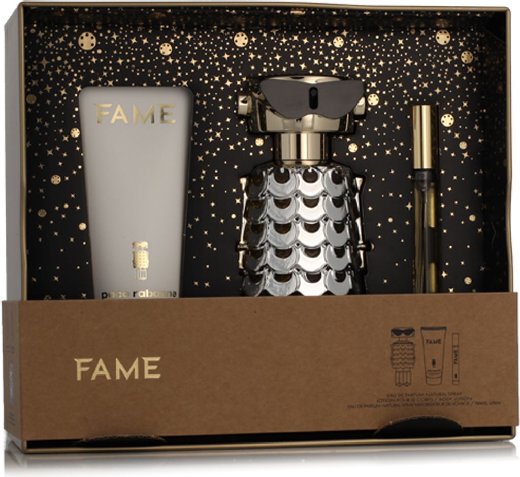 Paco Rabanne Fame Eau De Perfume Spray 80ml Set 3 Pieces Christmas 2023