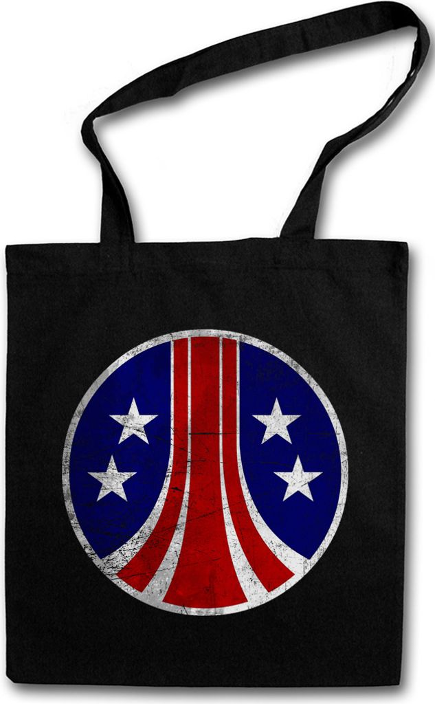 Urban Backwoods USCM United States Colonial Marines Logo, Stofftasche, Farbe: Schwarz