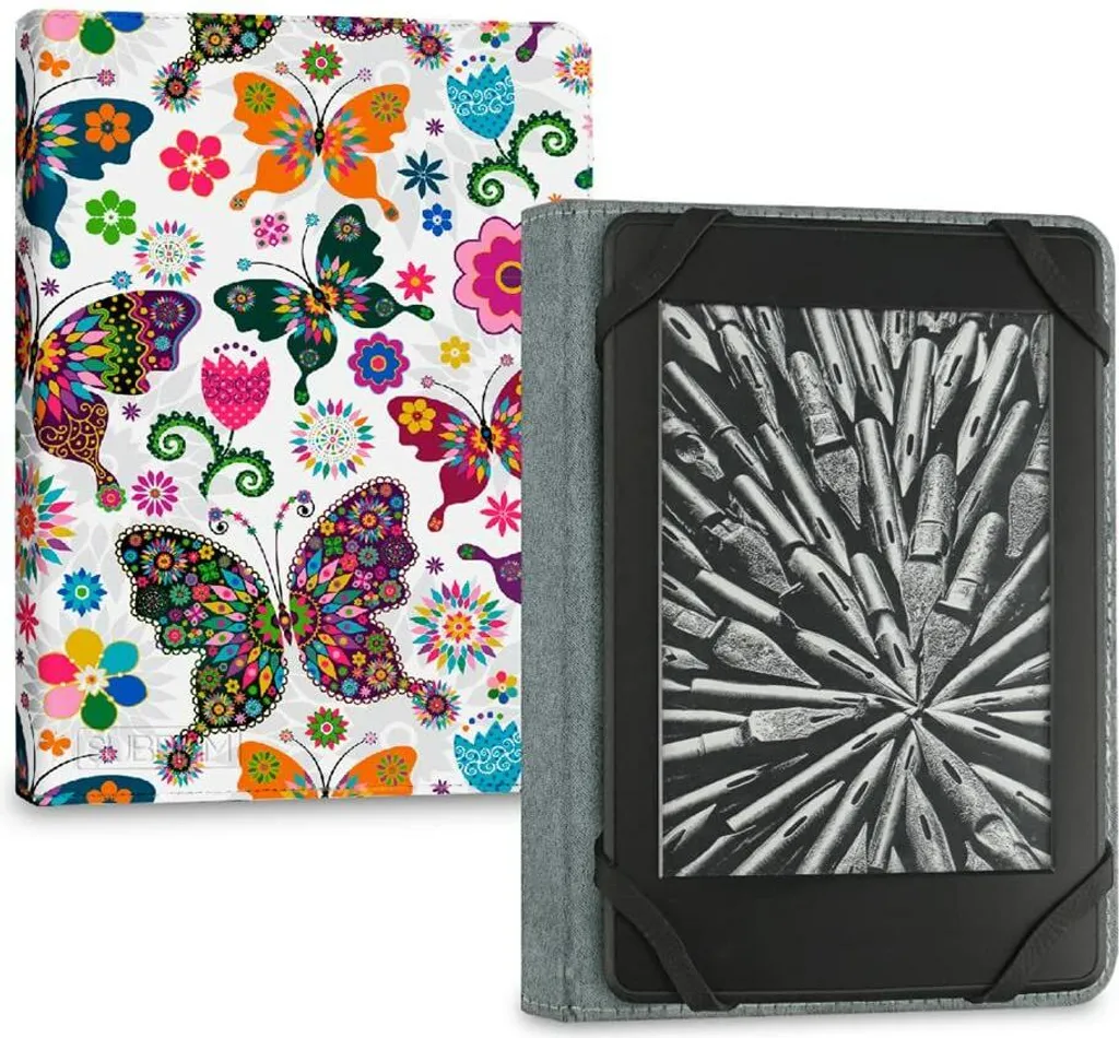 Custodia eBook Subblim 6'' Farfalle - Protezione Elegante per Lettura